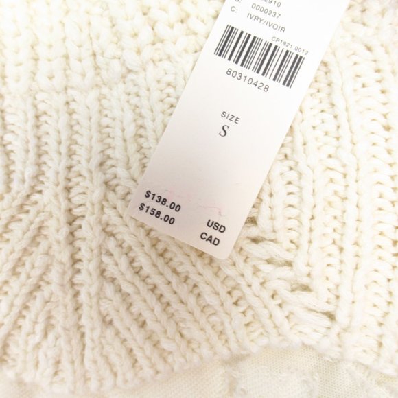 By Anthropologie Twofer Layered Sweater Ivory - Small - Picture 10 of 10